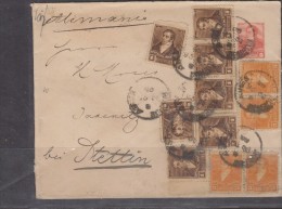 O) 1895 ARGENTINA, POSTAL STATIONARY MULTIPLE, PRESIDENT BERNARDINO RIVADAVIA, XF - Postal Stationery