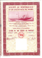 SRSN ACTION SOCIETE DE REMORQUAGE & DE SAUVETAGE DU NORD DUNKERQUE LILLE BOAT BOOT BATEAU SCHIP NAVIRE Remorqueur R27 - Navigation