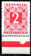 AUSTRIA 1949 Postage Due - 2g - Red  MNH - Taxe