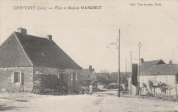 CHEVIGNY (Jura) - Place Et Maison Marquet - Autres & Non Classés