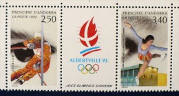ANDORRE Jeux Olympiques ALBERTVILLE 92. Yvert N°414a. ** MNH, Neuf Sans Charniere - Invierno 1992: Albertville