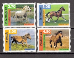 France  1998  YT 3182 à 3185 ** Prix Coûtant Chevaux  Camarguais Trotteur Pottok Ardennais - Sonstige & Ohne Zuordnung