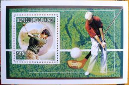 NIGER Golf. Bloc De Luxe Du N° Yvert 886** Neuf Sans Charniere . MNH - Golf