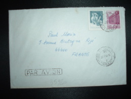 LETTRE PAR AVION POUR LA FRANCE TP 6 L + TP 5 L OBL.22-12-83 PLOIE TRANZIT - Covers & Documents