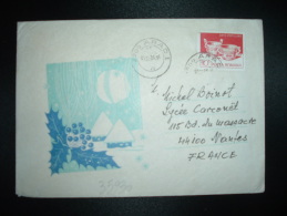 LETTRE POUR LA FRANCE TP ARTA POPULARA 10L OBL.05-12-86 ARAD 1 - Briefe U. Dokumente