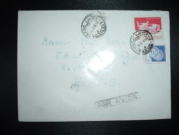 LETTRE PAR AVION POUR LA FRANCE TP ARTA POPULARA 10L + TP 1L OBL.06-1-84 IASI TRANZIT - Covers & Documents