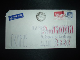 LETTRE PAR AVION POUR LA FRANCE TP ARTA POPULARA 10L + TP 1L OBL.15-3-85 INEU - Brieven En Documenten