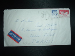 LETTRE PAR AVION POUR LA FRANCE TP ARTA POPULARA 10L + TP 1L OBL.MEC.25-11-83 ARAD TRANZIT - Storia Postale