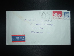 LETTRE PAR AVION POUR LA FRANCE TP ARTA POPULARA 10L + TP 1L OBL.MEC.30-11-83 ARAD TRANZIT - Brieven En Documenten