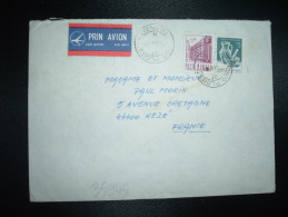 LETTRE PAR AVION POUR LA FRANCE TP ARTA POPULARA 5L + TP 6L OBL?-?-85 PLOIESTI - Storia Postale