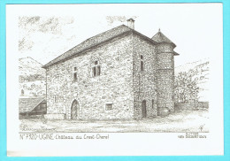 CPM UGINE Château Du Crest-Cherel Gravure Yves Ducourtioux - Ugine