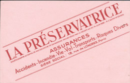 BU 1380 - BUVARD  -   ASSURANCE  LA PRESERVATRICE - Banca & Assicurazione