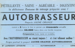 BU 1384 - BUVARD  -    BOISSON PETILLANTE  AUTOBRASSEUR - Sprudel & Limonade