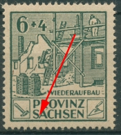 SBZ Provinz Sachsen 1946 Wiederaufbau Mit Plattenfehler 87 A IX Postfrisch - Mint