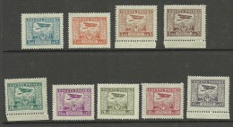 Poland Polen Polska 1925 Michel 224 - 232 Flugzeuge MNH - Ungebraucht