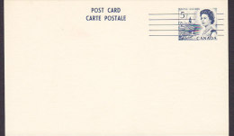 Canada Postal Stationery Ganzsache Entier 5 C. Queen Elizabeth II. Overprinted Precancelled? Mint Card - 1953-.... Reinado De Elizabeth II