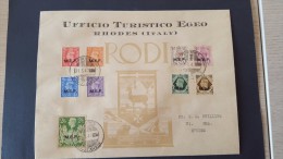 Italy 1947 British Occupation Of Italian Colonies, Rhodes, Souvenir Cover - Occ. Britanique MEF