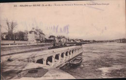 Ablon Sur Seine (94) Entrée De L'éckuse Et Panorama De Villeneuve St Georges CPA 1914 - Ablon Sur Seine