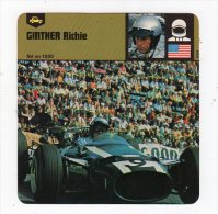 Sept15    70395   Ginther Richie    ( Fiche Auto ) - Car Racing - F1