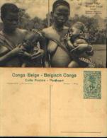 CONGO BELGE - CP N° 52 Neuve Avec Timbre Pré-imprimé (type COB N° 54) - Postwaardestukken