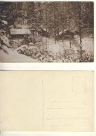 AK Verschneite Hütten Im Wald Nicht Gel. Ca. 1920er S/w (324-AK320) - Sudeten