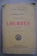 PCS/33 Emilio Zola LE TRE CITTA´ - LOURDES  Sten Editrice 1923 - Old