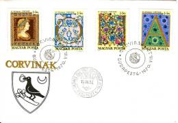 HUNGARY - 1970.FDC Set I.- 43rd Stampday-Initials And Paintings From Bibliotheca Corviniana - FDC