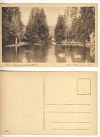 AK Bad Langenschwalbach Kurparkweiher Nicht Gel. Ca. 1920er S/w (324-AK093) - Bad Schwalbach