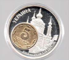 UCRANIA - EL DINERO DE EUROPA - Medalla 50 Gr / Diametro 5 Cm Cu Versilvert Polierte Platte - Ukraine