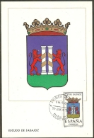 ESPAGNE Carte Maximum - Badajoz - Cartes Maximum