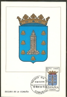 ESPAGNE Carte Maximum - Coruna - Cartes Maximum