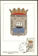 ESPAGNE Carte Maximum - Guipuzcoa - Cartoline Maximum