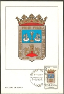 ESPAGNE Carte Maximum - Lugo - Cartes Maximum