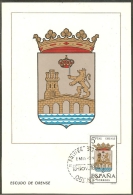 ESPAGNE Carte Maximum - Orense - Cartes Maximum