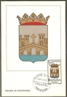 ESPAGNE Carte Maximum - Pontevedra - Cartes Maximum