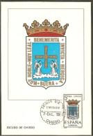 ESPAGNE Carte Maximum - Oviedo - Cartoline Maximum