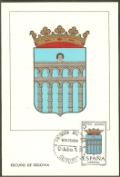 ESPAGNE Carte Maximum - Segovia - Cartoline Maximum