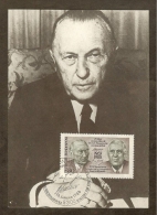 ALLEMAGNE FEDERALE Carte Maximum - Adenauer-De Gaulle - Autres & Non Classés