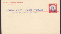 United States Postal Stationery Ganzsache Entier Postal Card Carte Postale Liberty - In God We Trust Statue Of Liberty - Autres & Non Classés