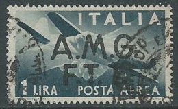 1947 TRIESTE A USATO POSTA AEREA DEMOCRATICA 2 RIGHE 1 LIRA - L10 - Luftpost