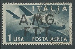 1947 TRIESTE A USATO POSTA AEREA DEMOCRATICA 2 RIGHE 1 LIRA - L2 - Luftpost