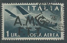 1947 TRIESTE A USATO POSTA AEREA DEMOCRATICA 2 RIGHE 1 LIRA - L9 - Luftpost