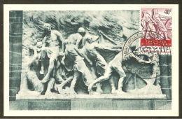 BELGIQUE Carte Maximum - Monument Du Travail - Otros & Sin Clasificación