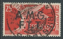 1947-48 TRIESTE A USATO ESPRESSO DEMOCRATICA 2 RIGHE 25 LIRE - L14 - Express Mail