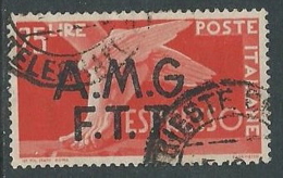 1947-48 TRIESTE A USATO ESPRESSO DEMOCRATICA 2 RIGHE 25 LIRE - L22 - Express Mail