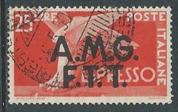 1947-48 TRIESTE A USATO ESPRESSO DEMOCRATICA 2 RIGHE 25 LIRE - L28 - Express Mail