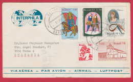 181500 / 1979  - 6.80 Cr . - INTERPHILA , RIDER KING OF CHRISTIANS , COLHEDOR DE CAFE , HOMENAGEM  JOSE ALENCAR Brazil - Cartas & Documentos