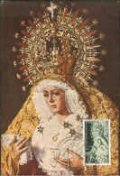 ESPAGNE Carte Maximum - La Vierge De L'Espoir - Cartes Maximum