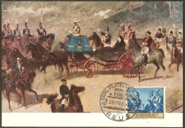 ESPAGNE Carte Maximum - La Reine Christine - Cartes Maximum