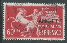 1950 TRIESTE A USATO ESPRESSO DEMOCRATICA 1 RIGHE 60 LIRE - L19 - Express Mail